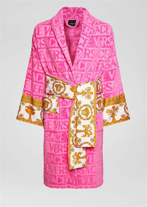 versace pink robe womens|pink Versace robes women's.